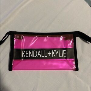 Kendall + Kylie Pink Transparent Pouch